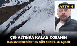 Çığ altında kalan çobanın cansız bedenine 125 gün sonra ulaşıldı