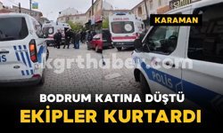 Dengesini kaybederek dükkanın bodrum girişine düştü: 1 yaralı