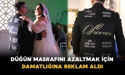 Düğün Masrafını Azaltmak İçin Damatlığına Reklam Aldı