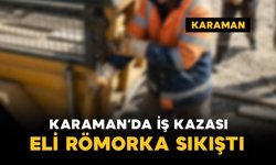 Eli römorka sıkıştı: 1 yaralı