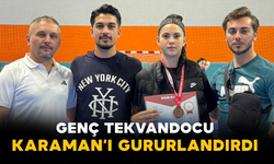 Genç Tekvandocu Karaman’ı Gururlandırdı