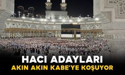 Hacı adayları akın akın Kabe'ye koşuyor