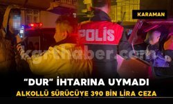 Jandarmadan kaçan alkollü sürücüye 390 bin lira ceza