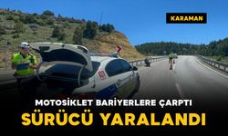 Karaman-Mersin yolunda motor kazası: 1 yaralı