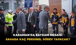 Karaman’da Bayram Mesaisi: Sahada Kaç Personel Görev Yapacak?