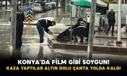 Konya’da Motosikletli Kuyumcu Soygunu: Şüpheliler Kaçarken Kaza Yaptı