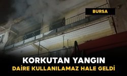 Korkutan yangın: Daire kullanılamaz hale geldi