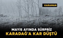 Mayıs ayında sürpriz: Karadağ’a kar düştü