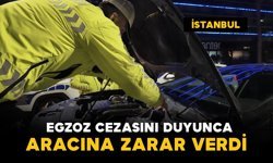 Öfkesine hakim olamadı: Aracına zarar verdi