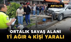 Ortalık savaş alanına döndü: 1'i ağır 4 yaralı