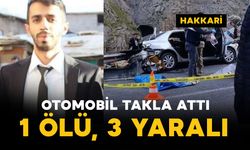 Otomobil takla attı: 1 ölü, 3 yaralı