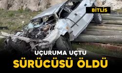 Otomobil uçuruma uçtu: 1 ölü
