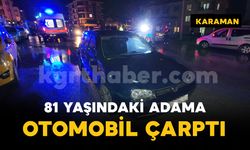 Otomobil yolun karşısına geçmeye çalışan yaşlı adama çarptı: 1 yaralı