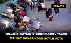 Sollama Yapmak İsterken Kabusu Yaşadı: İstinat Duvarından Böyle Uçtu