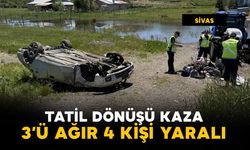 Tatil dönüşünde feci kaza: 3'ü ağır 4 yaralı