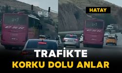 Trafikte korku dolu anlar