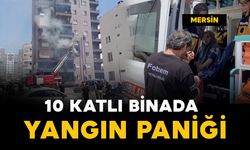 10 katlı binada yangın paniği