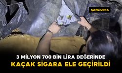 3 milyon 700 bin lira değerinde kaçak sigara ele geçirildi
