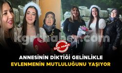 Annesinin diktiği gelinlikle evlenecek: Halk eğitim kursiyerinden kızına özel tasarım