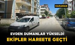 Apartmandan yükselen dumanlar ekipleri harekete geçirdi