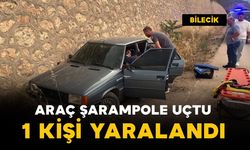 Araç şarampole uçtu: 1 kişi yaralı