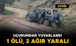 Cip uçurumdan yuvarlandı: 1 ölü 2 ağır yaralı
