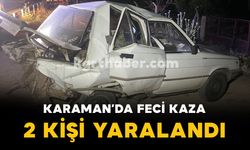 Hafif ticari araç otomobile arkadan çarptı: 2 yaralı
