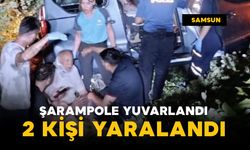 Hafif ticari araç şarampole yuvarlandı: 2 yaralı