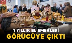 Halk Eğitimi Merkezi kursiyerlerinin el emeği göz nuru ürünleri sergileniyor