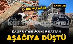 İnşaatın üçüncü katından düşen kalıp ustası ağır yaralandı