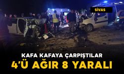 Kafa kafaya çarpıştılar: 4'ü ağır 8 yaralı