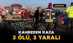 Kahreden kaza: 3 ölü, 3 yaralı