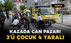 Kamyonetin altında kaldı: 3'ü çocuk 4 yaralı