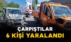 Kamyonetle hafif ticari araç çarpıştı: 6 yaralı