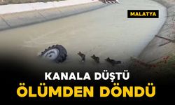 Kanala düştü: ölümden döndü
