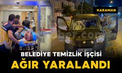 Karaman’da belediye işçisine hafif ticari araç çarptı: 1’i ağır 2 yaralı