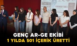 Karaman'da Genç Ar-Ge ekibi 1 yılda 501 içerik üretti