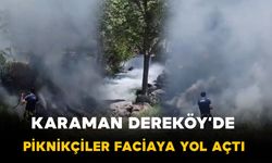 Karaman'da Piknik Alanında Yangın Paniği
