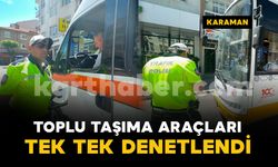 Karaman’da toplu taşıma araçlarına denetim