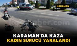 Karaman'da trafik kazası: Elektrikli bisiklet sürücüsü kadın yaralandı