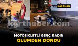 Kontrolden çıkan motosiklet minibüsün altına girdi: 1 yaralı