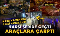 Kontrolden çıkan pikap karşı şeride geçerek park halindeki araçlara çarptı: 1 yaralı