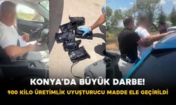Konya’da büyük darbe! 900 kilo üretimlik uyuşturucu madde ele geçirildi