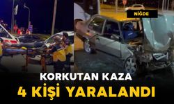Korkutan kaza: 4 yaralı
