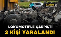 Lokomotifle çarpıştı: 2 yaralı