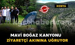 Mavi Boğaz Kanyonu ziyaretçi akınına uğruyor