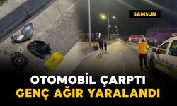 Otomobilin çarptığı genç ağır yaralandı: Sürücü gözaltında