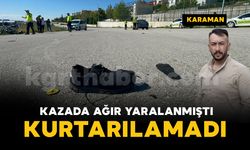 Otomobille çarpışan motosiklet sürücüsü kurtarılamadı