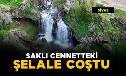 Saklı cennetteki şelale coştu