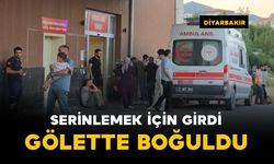 Serinlemek için girdiği gölette boğuldu